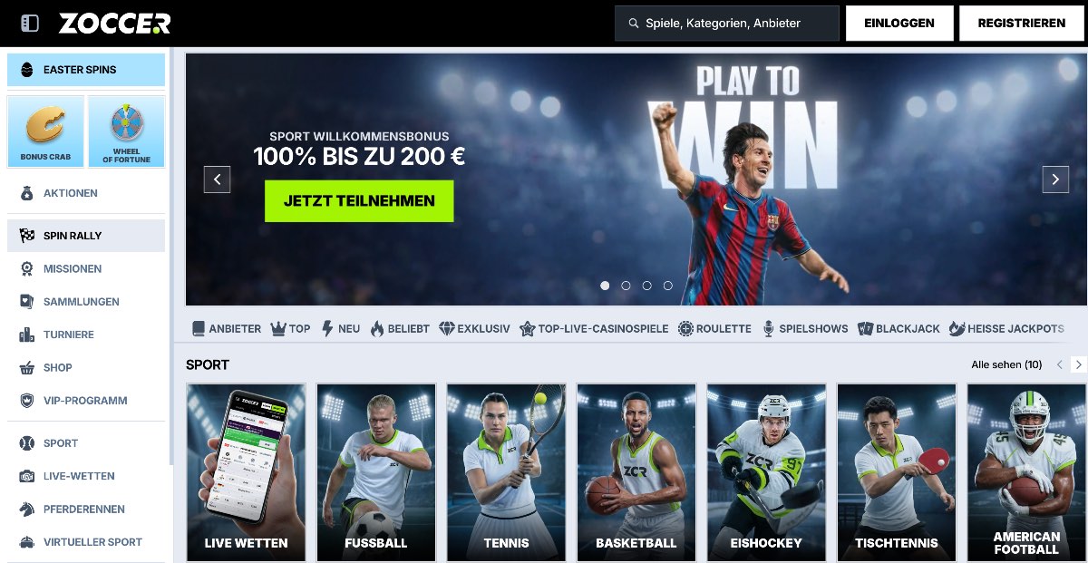 Zoccer Online Casino